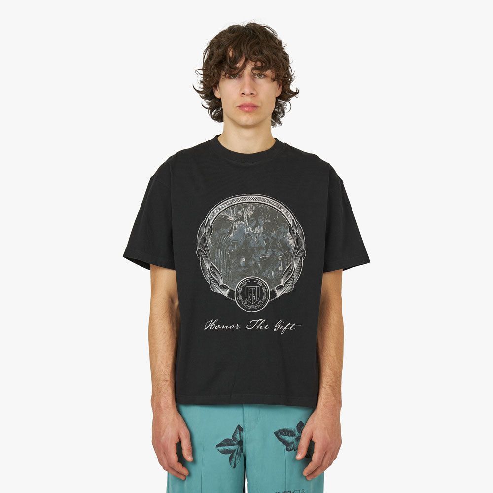 Honor The Gift Past And Future Short Sleeve Shirt / Black sold by Livestock