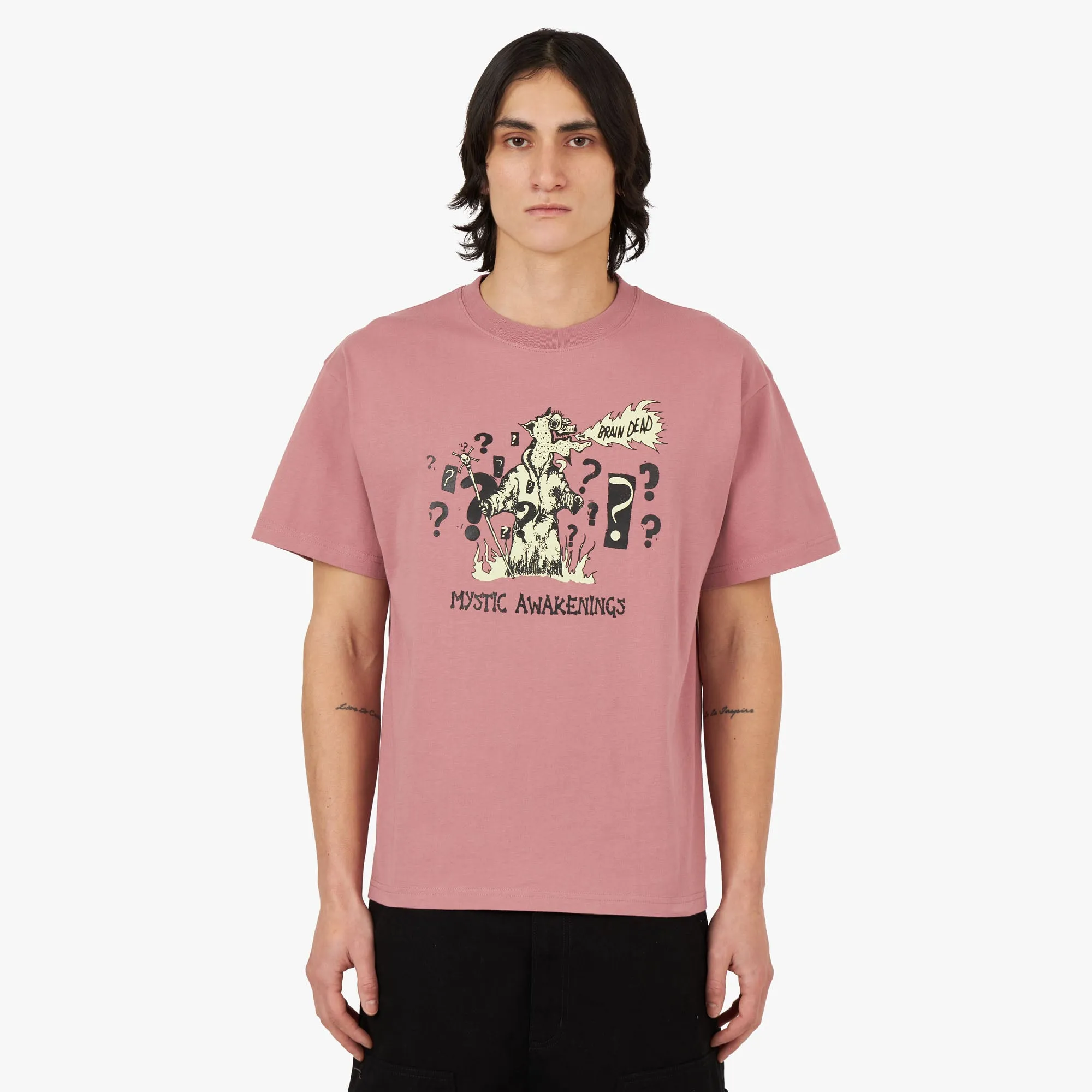 Brain Dead Mystic Awakenings T-shirt / Rose Taupe sold by Livestock