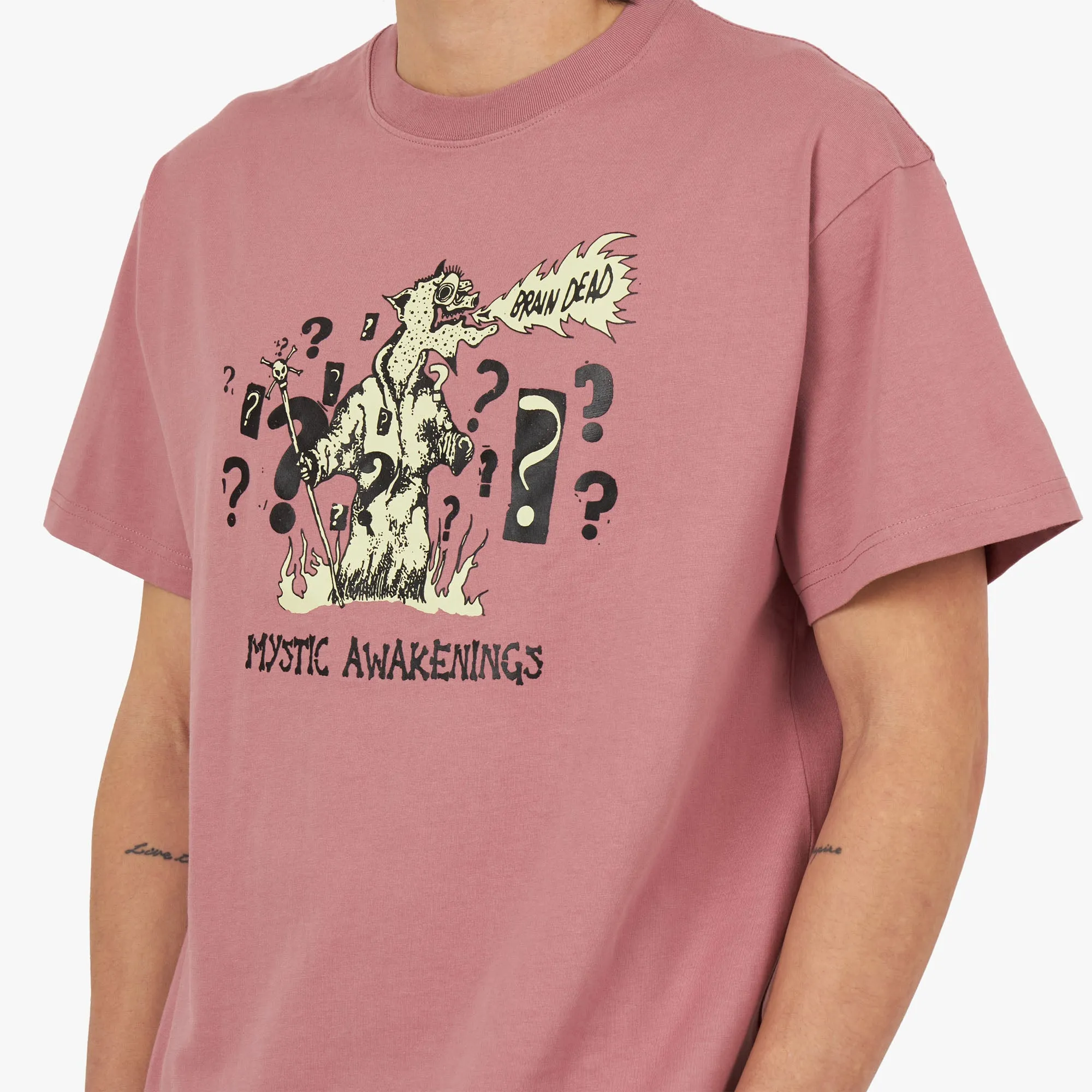 Brain Dead Mystic Awakenings T-shirt / Rose Taupe sold by Livestock product image thumbnail 4