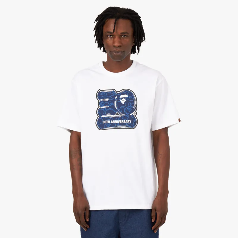 BAPE 30th Anniversary T-shirt White / Navy made by Livestock