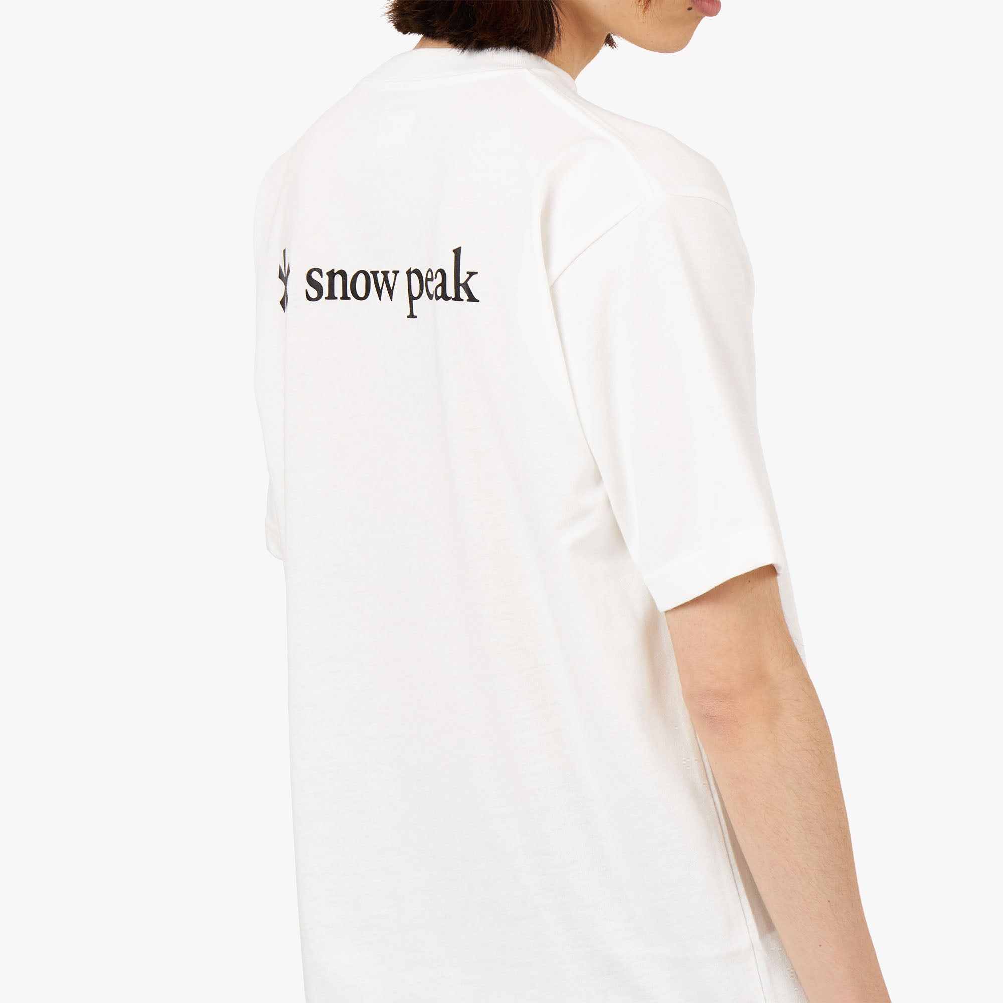 Snow Peak Back Printed Logo T-shirt / White sold by Livestock product image thumbnail 5