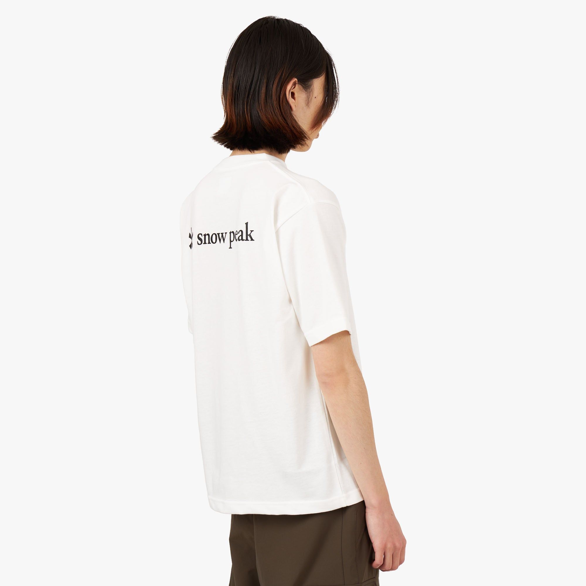 Snow Peak Back Printed Logo T-shirt / White sold by Livestock product image thumbnail 3