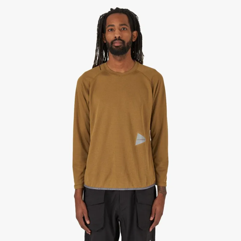 and wander Power Dry Jersey Raglan Long Sleeve T-shirt / Beige sold by Livestock