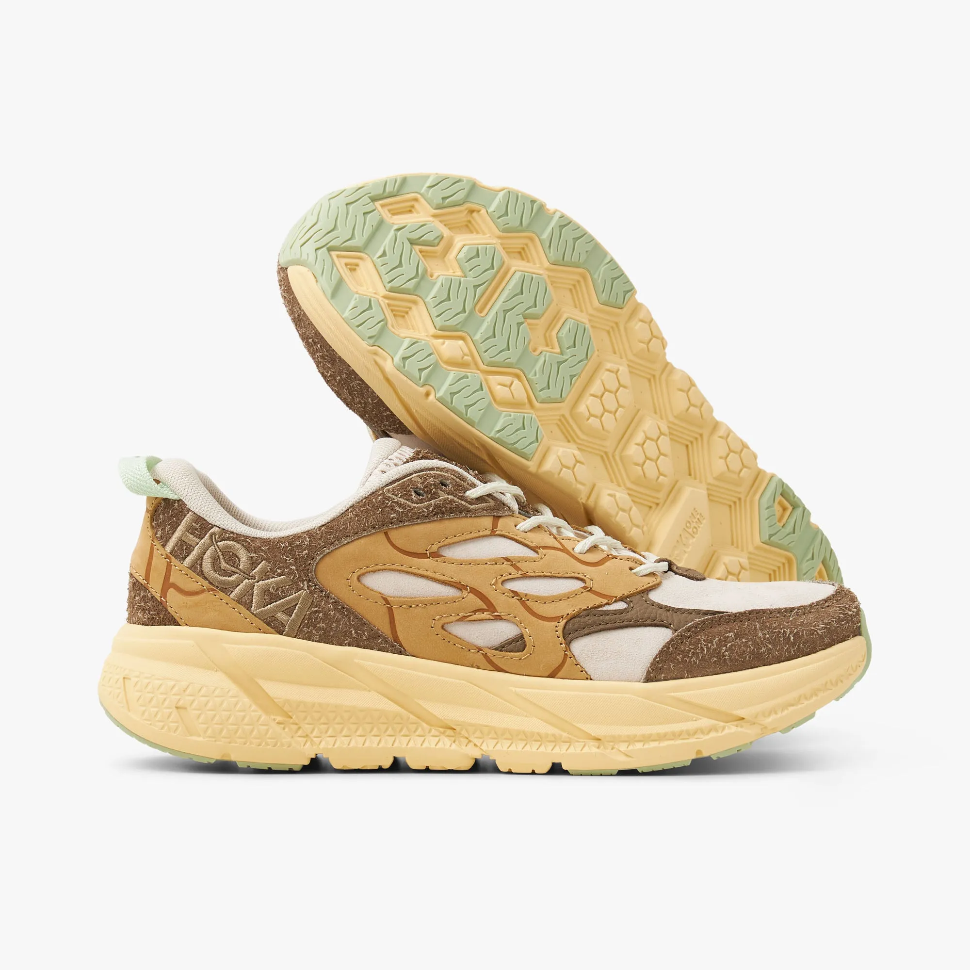 Hoka U Clifton L Suede TP Oat Milk / Pollen sold by Livestock product image thumbnail 2