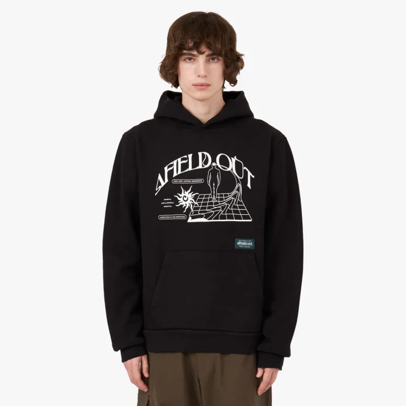 Afield Out Retreat Pullover Hoodie / Black sold by Livestock