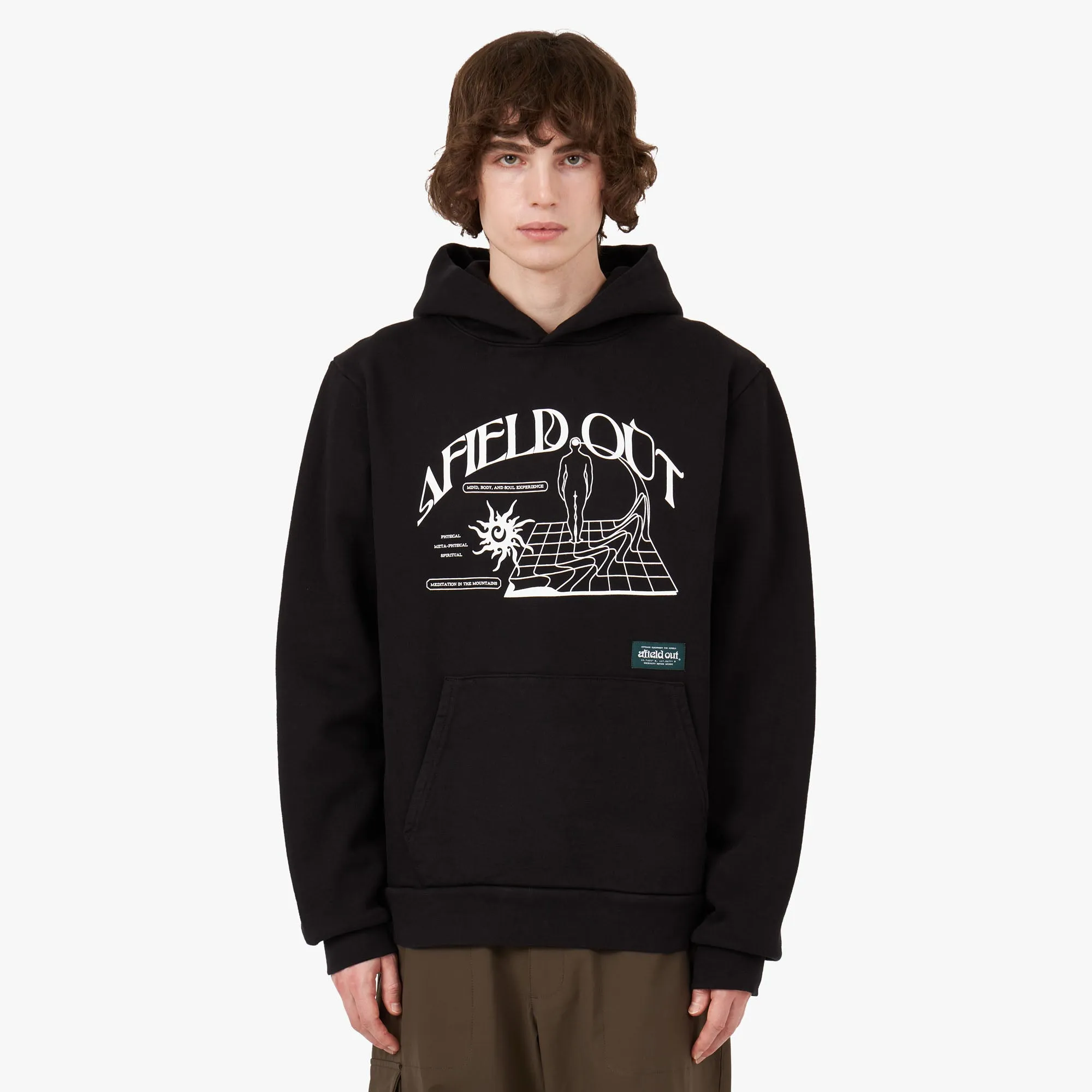 Afield Out Retreat Pullover Hoodie / Black sold by Livestock