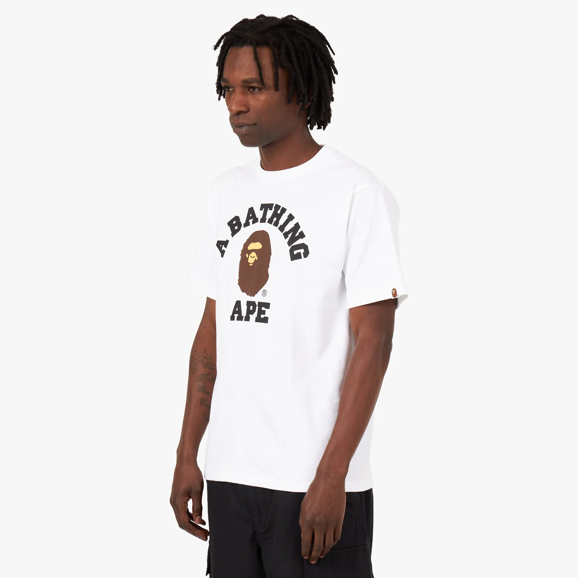 BAPE College T-shirt / White | Parallel