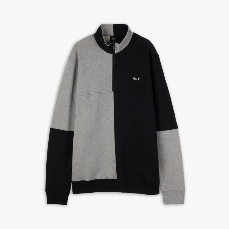 HUF Separator Quarter Zip Fleece / Black sold by Livestock