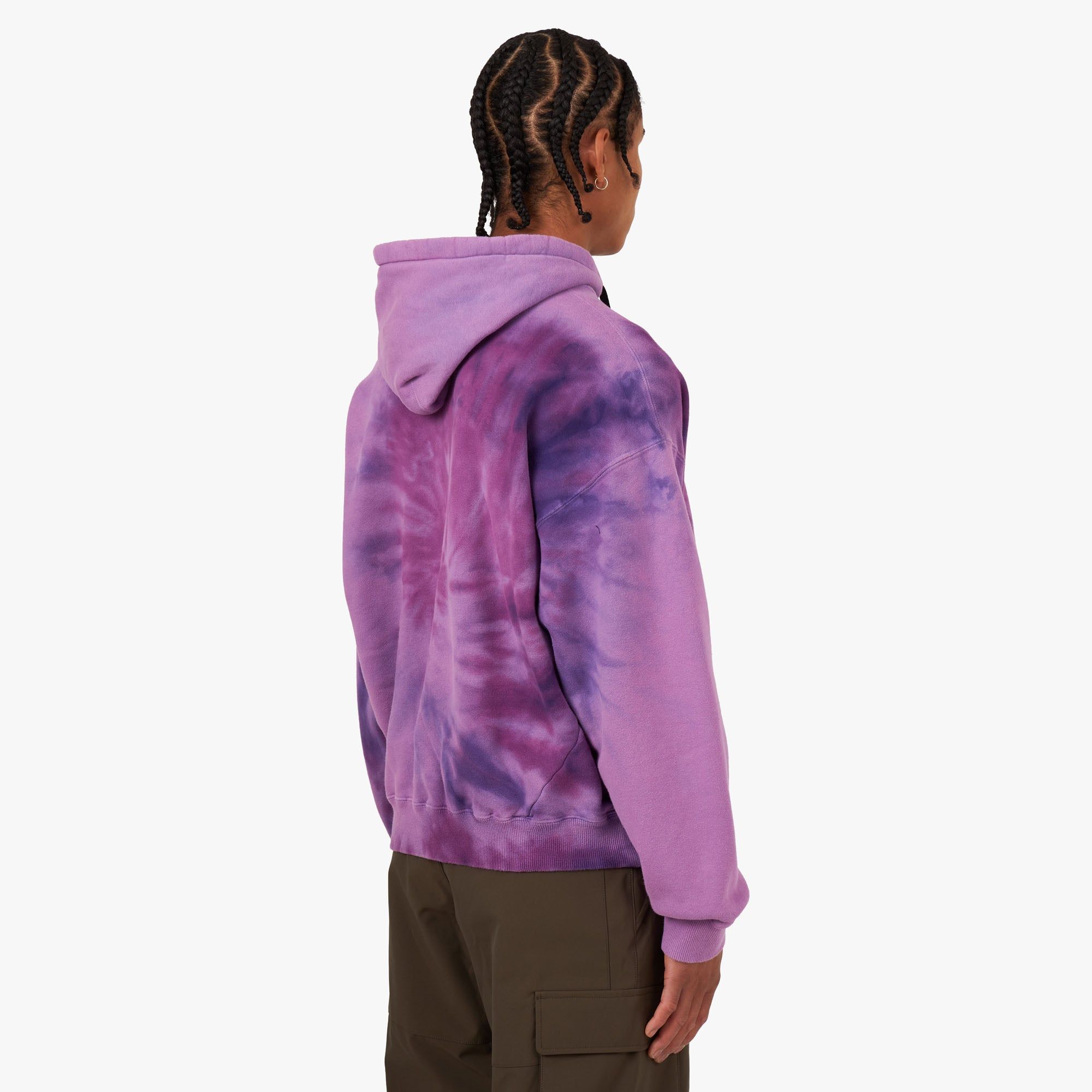 NOMA t.d. Hand Dyed Twist Pullover Hoodie / Purple sold by Livestock product image thumbnail 3
