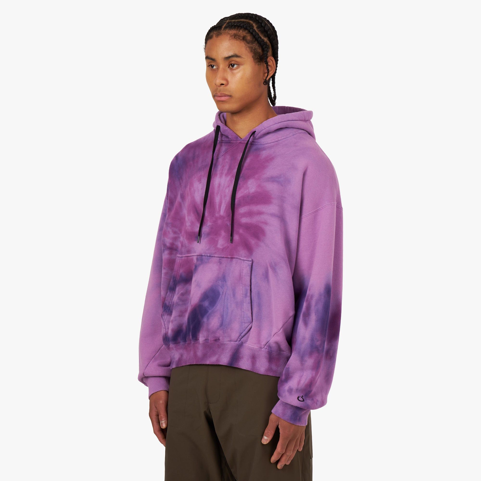 NOMA t.d. Hand Dyed Twist Pullover Hoodie / Purple sold by Livestock product image thumbnail 2