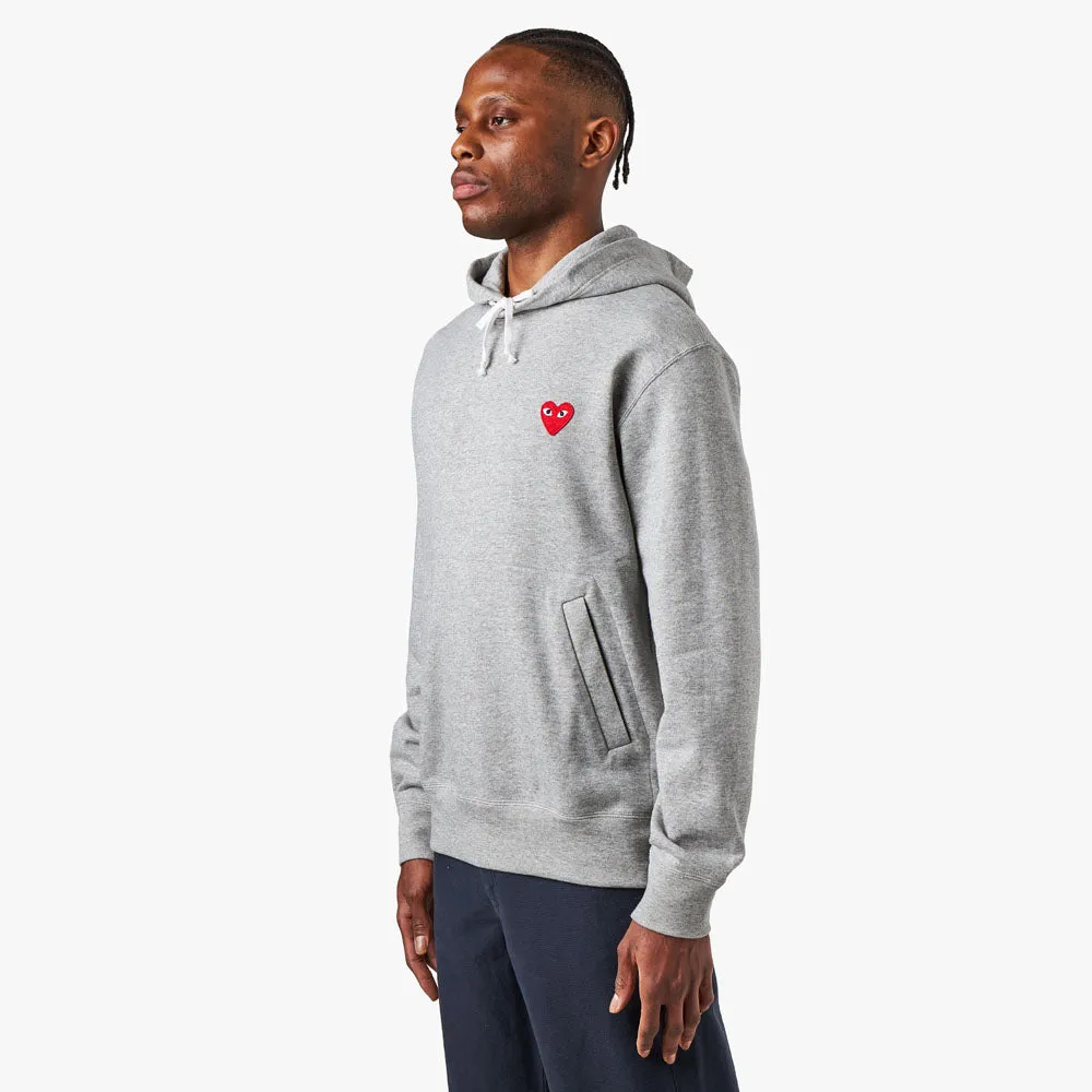 COMME des GARÇONS PLAY Red Heart Pullover Hoodie / Grey sold by Livestock product image thumbnail 2
