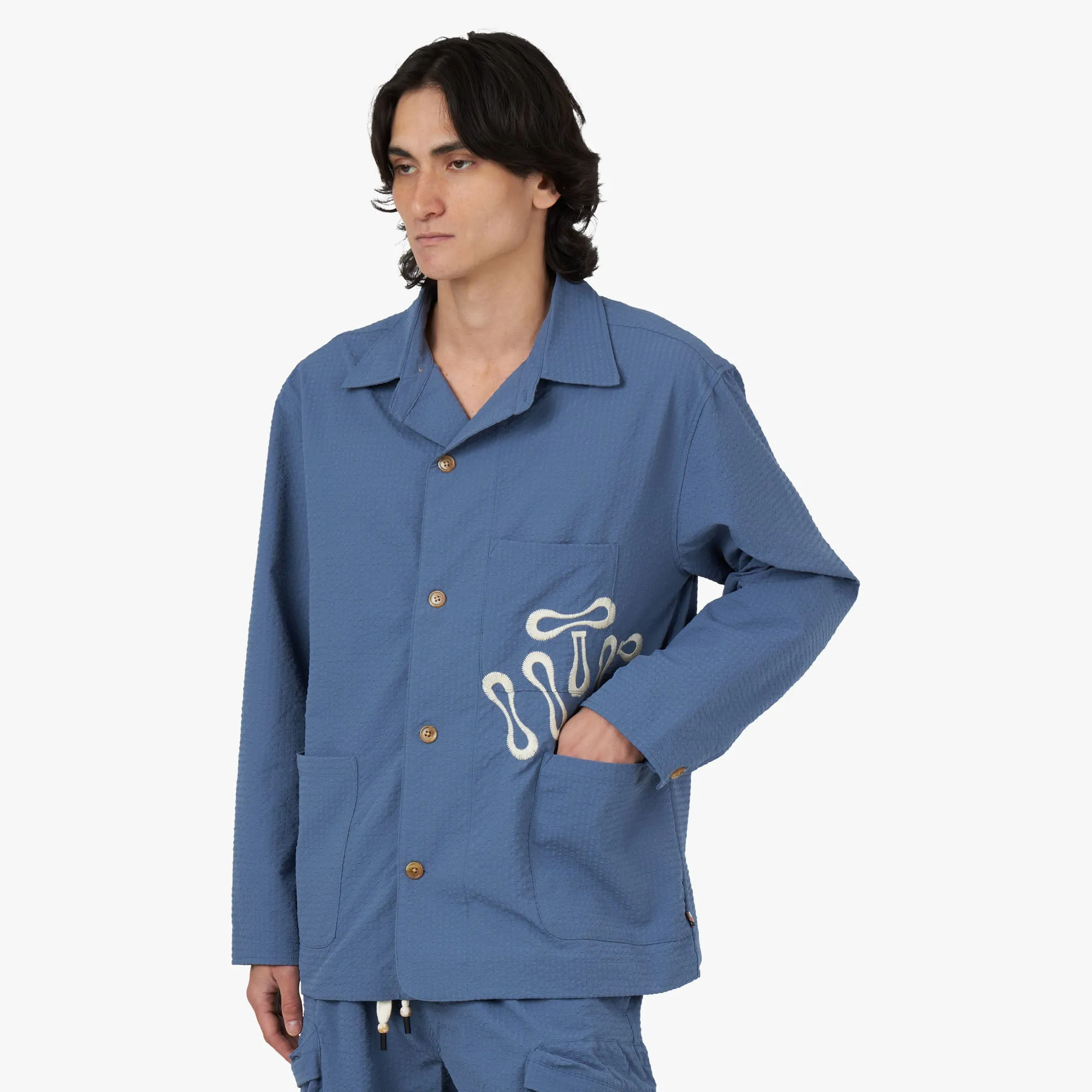 Honor The Gift Light Jacket / Blue sold by Livestock product image thumbnail 2