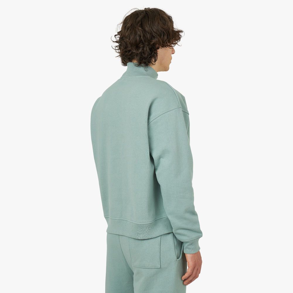 Museum Of Peace & Quiet Wordmark Quarter Zip / Sage sold by Livestock product image thumbnail 3