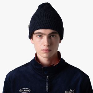 Livestock Merino Blend Beanie / Navy sold by Livestock