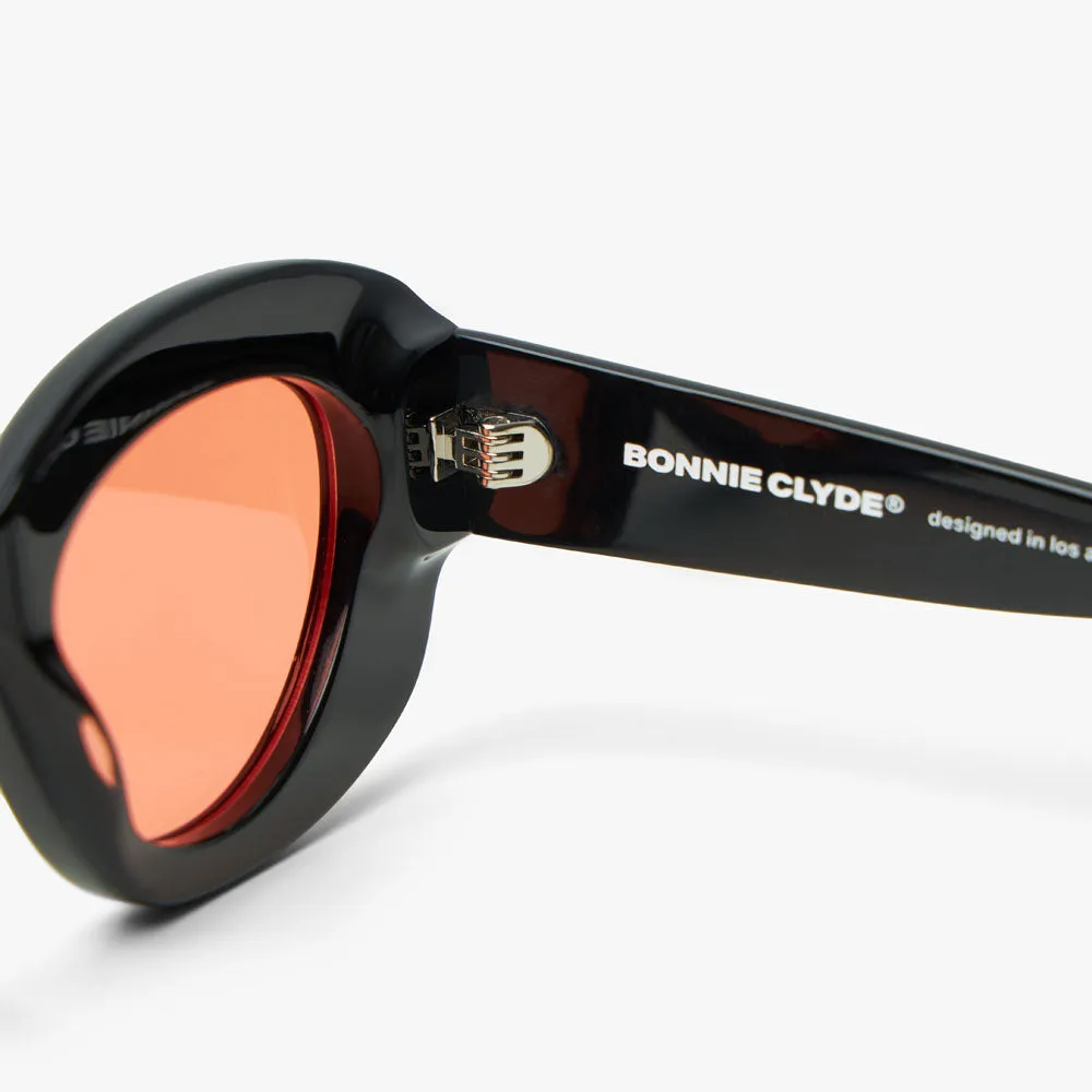 Bonnie Clyde Portal Sunglasses Black / Orange sold by Livestock product image thumbnail 5