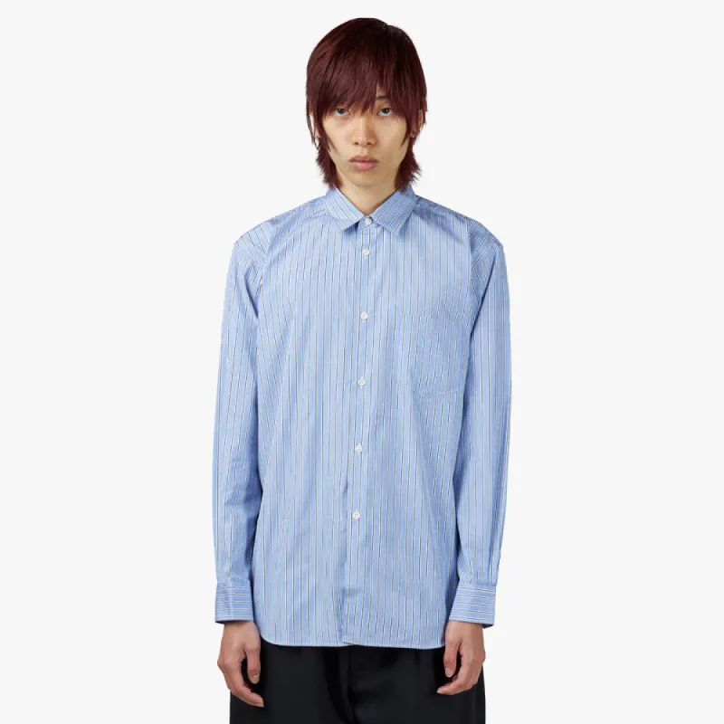 COMME des GARÇONS SHIRT Yarn Dyed Stripe Poplin Shirt / Stripe 114 sold by Livestock