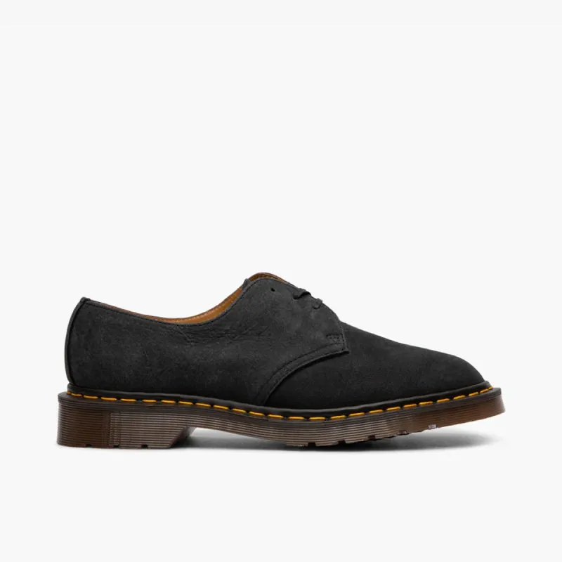 Dr Martens 1461 Made In UK Savannah Nubuck Black sold by Livestock
