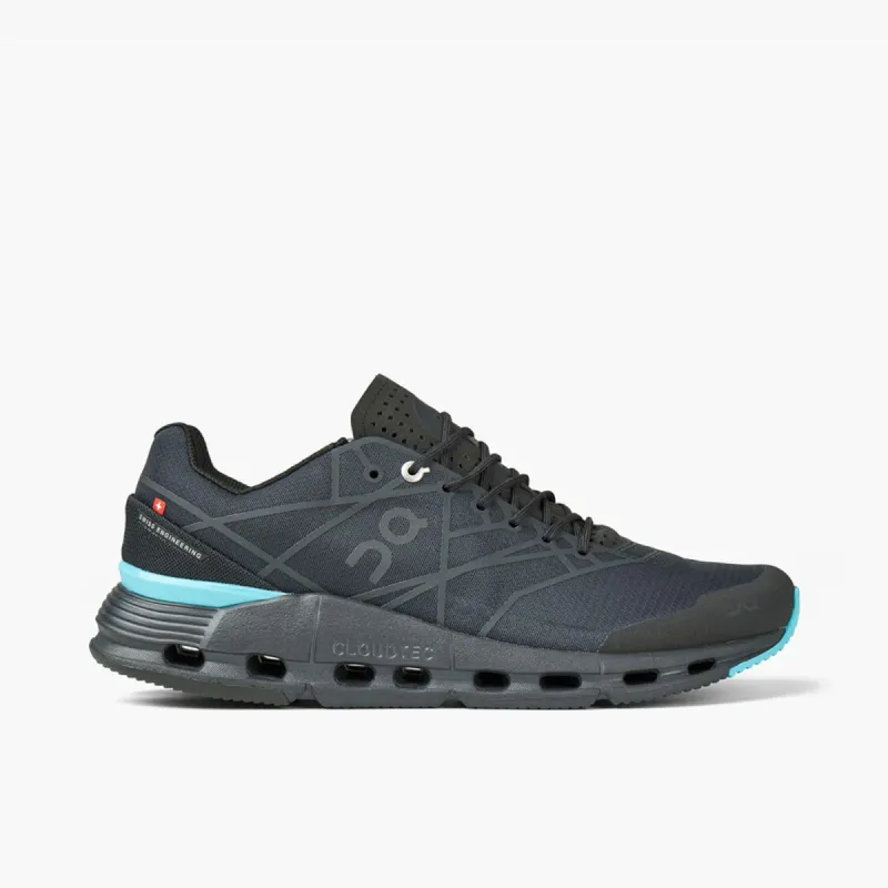 On Running Cloudnova Z5 Black / Cyan sold by Livestock