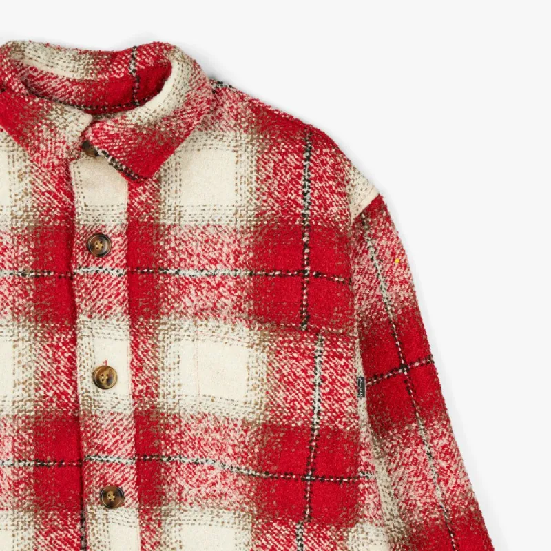 Fucking Awesome Heavy Flannel Overshirt / Red / White | Parallel