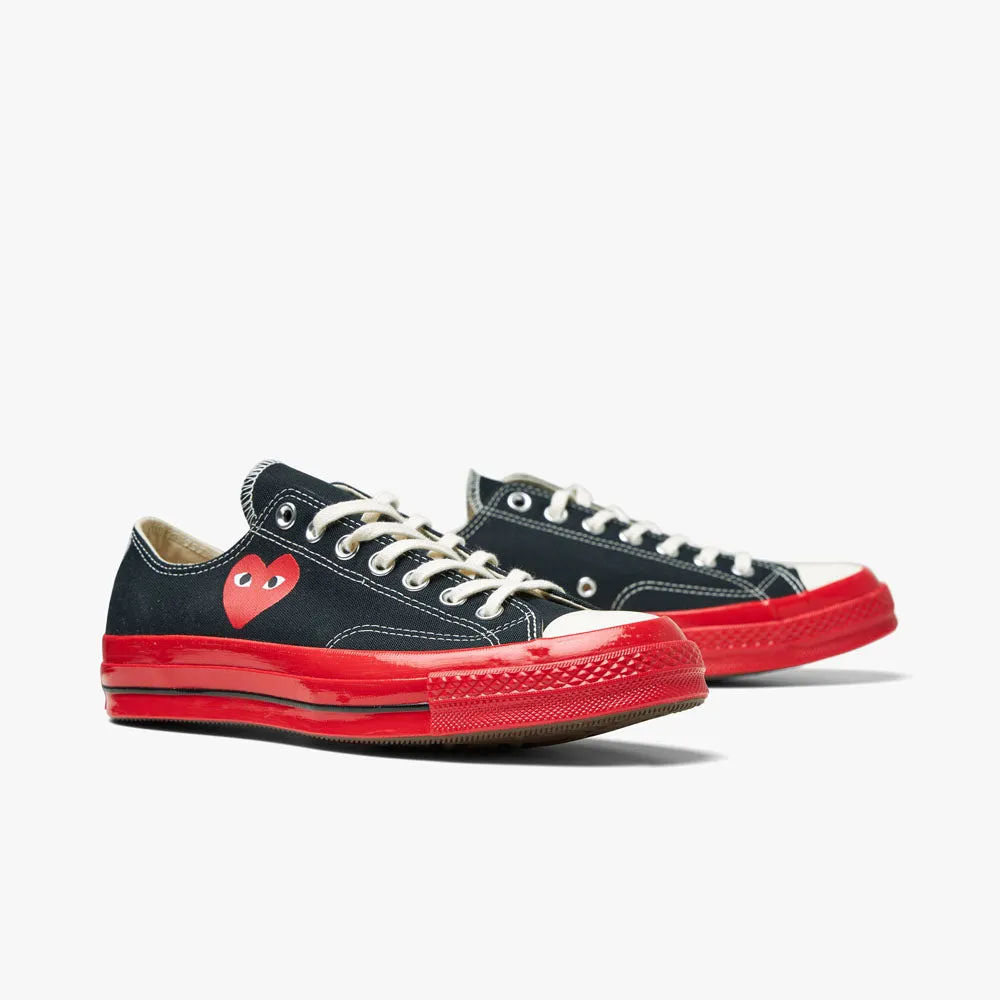 Converse x COMME des GARÇONS PLAY Chuck Taylor OX Black / Red Sole sold by Livestock product image thumbnail 3