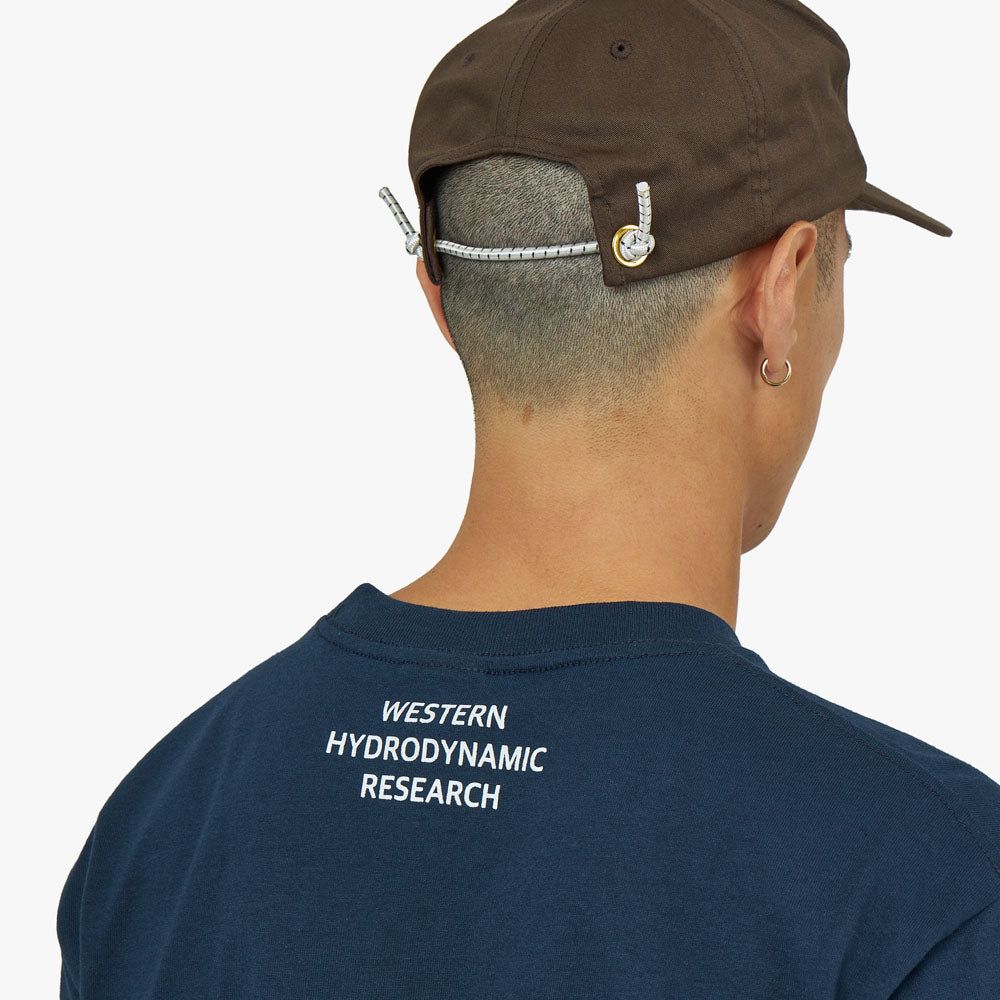 Western Hydrodynamic Research Sail Pocket Long Sleeve T-shirt / Navy sold by Livestock product image thumbnail 5