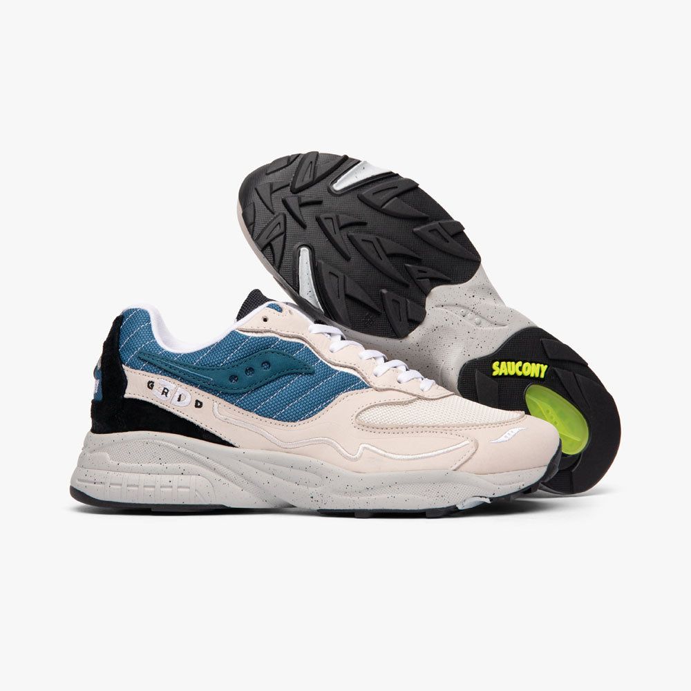 Saucony 3D Grid Hurricane Cream / Blue sold by Livestock product image thumbnail 2