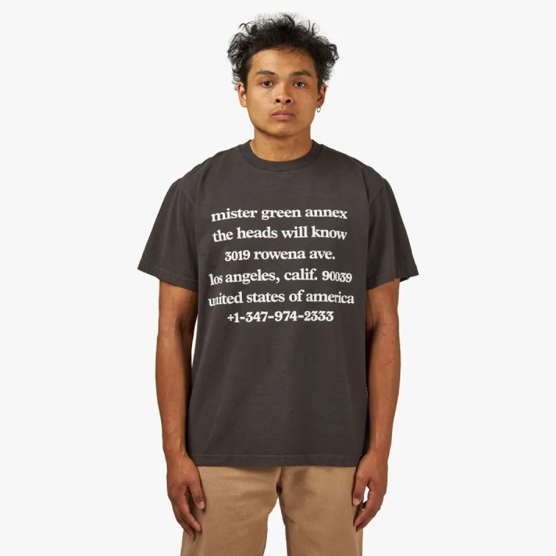 Mister Green Domicile Tee / 99% Black made by Livestock