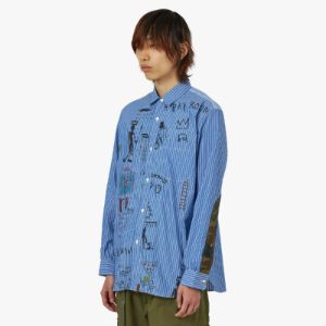 Junya Watanabe MAN x Jean-Michel Basquiat Shirt / Blue sold by Livestock