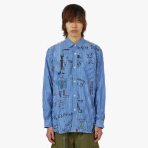 Junya Watanabe MAN x Jean-Michel Basquiat Shirt / Blue sold by Livestock