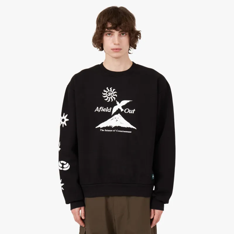 Afield Out Concious Crewneck Black made by Livestock