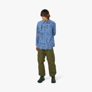 Junya Watanabe MAN x Jean-Michel Basquiat Shirt / Blue sold by Livestock