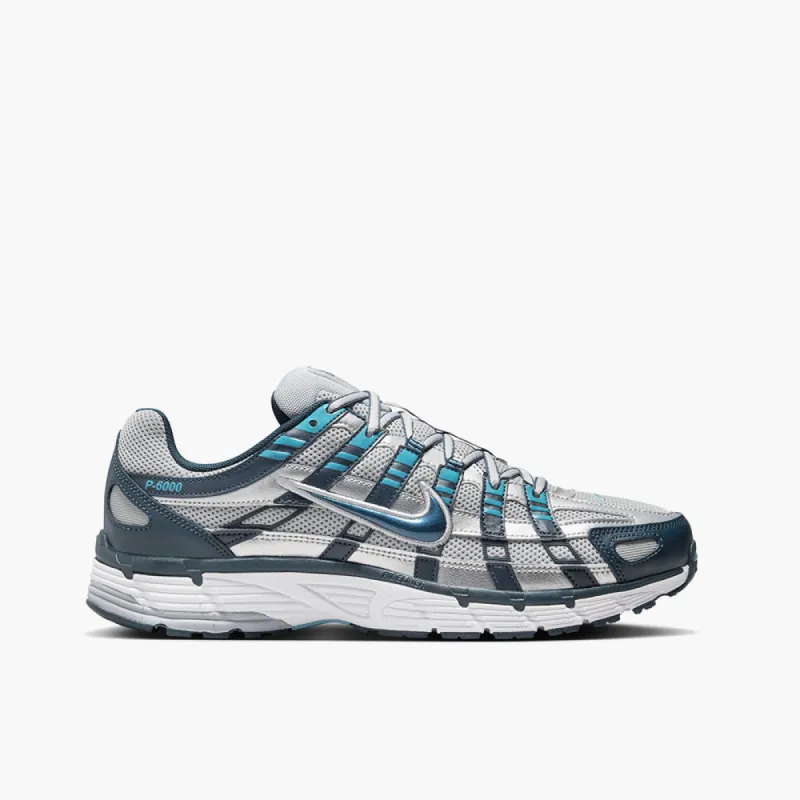 Nike P-6000 Armoury Navy / Metallic Silver - Flat Silver sold by Livestock