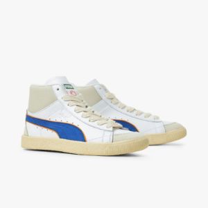 Puma x Rhuigi Clyde Mid BBall / White sold by Livestock