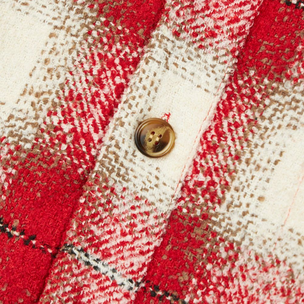 Fucking Awesome Heavy Flannel Overshirt / Red / White sold by Livestock product image thumbnail 7