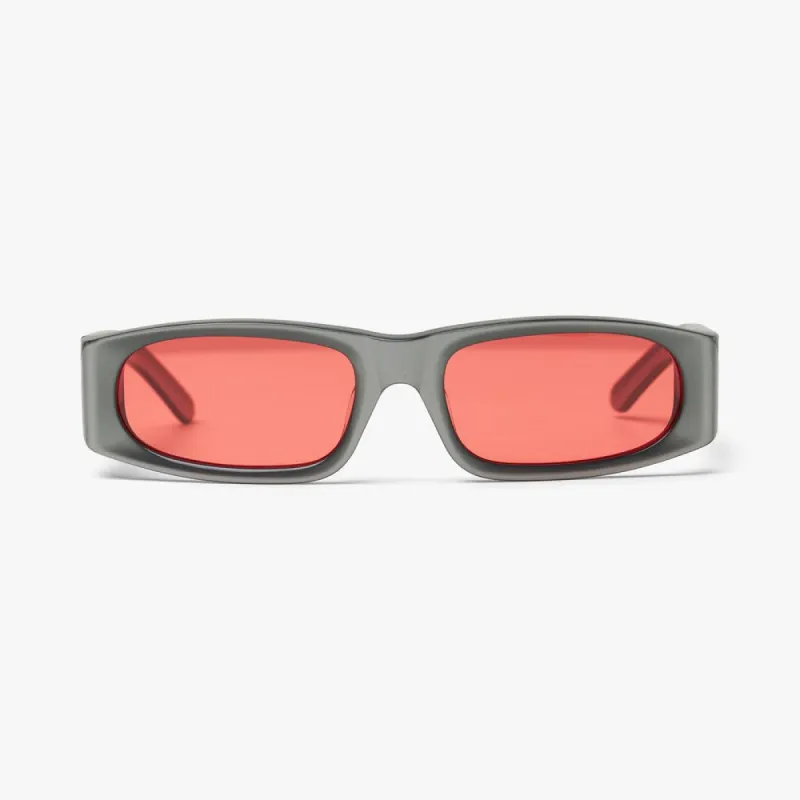 Bonnie Clyde Big Trouble Sunglasses Silver / Red sold by Livestock
