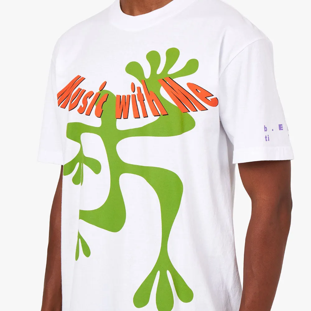 b.Eautiful Music With Me T-Shirt / White sold by Livestock product image thumbnail 4
