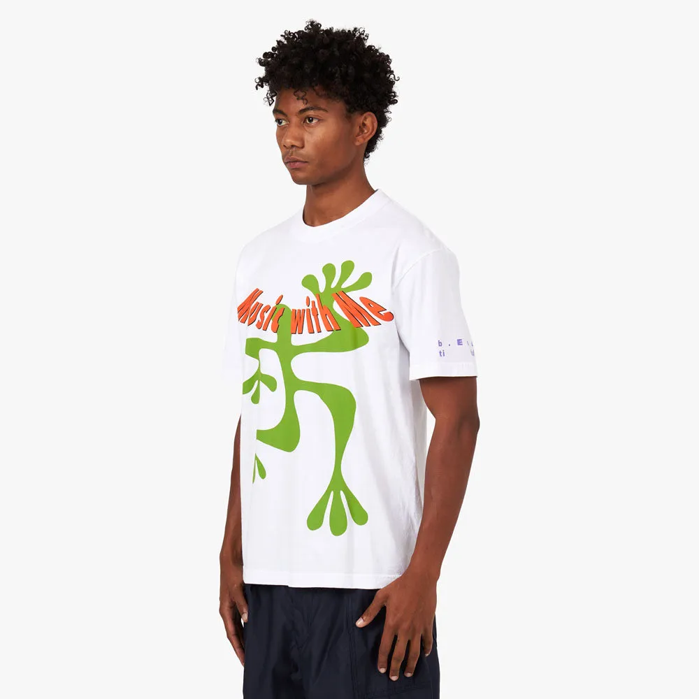 b.Eautiful Music With Me T-Shirt / White sold by Livestock product image thumbnail 2