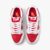 Nike Dunk Low University Red / White - Total Orange sold by Livestock