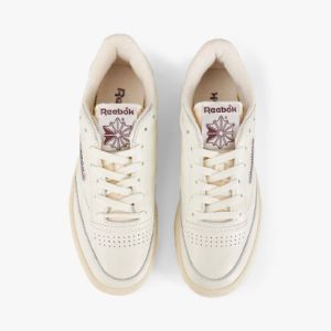 Reebok Club C Vintage Chalk / Alabaster / Maroon sold by Livestock