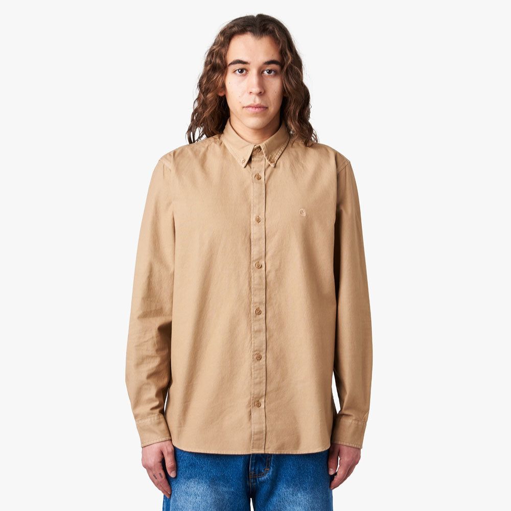 Carhartt WIP Bolton Shirt / Nomad Garment Dyed sold by Livestock