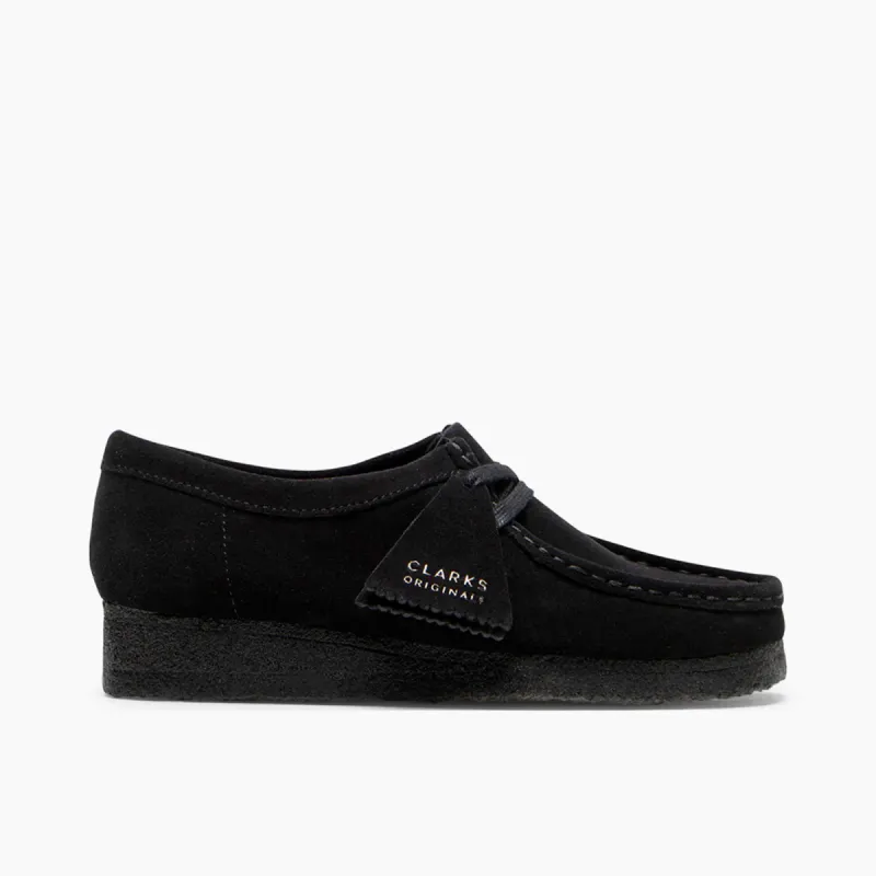 Clarks Womens Wallabee / Black Suede sold by Livestock