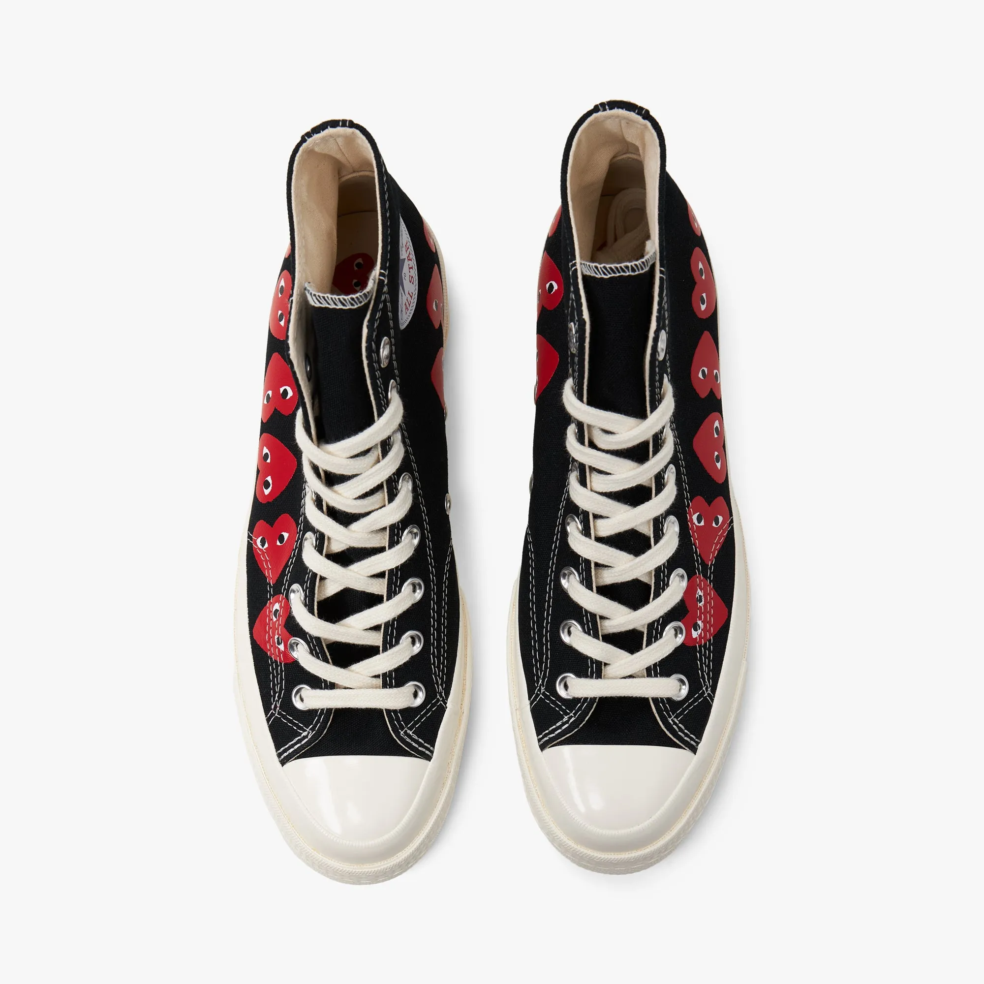 Converse x COMME des GARÇONS PLAY Chuck Taylor Hi Multi Heart Black sold by Livestock product image thumbnail 5