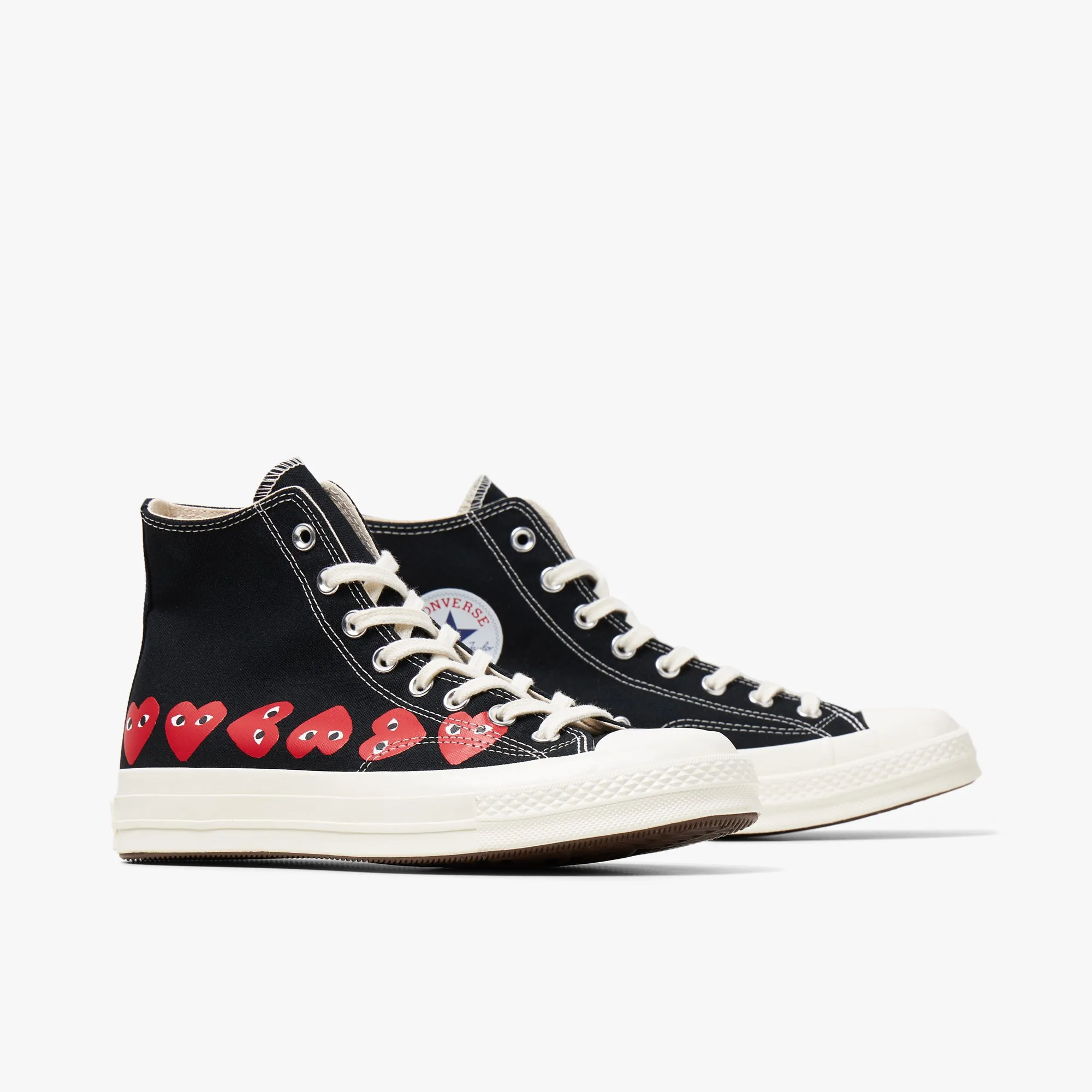 Converse x COMME des GARÇONS PLAY Chuck Taylor Hi Multi Heart Black sold by Livestock product image thumbnail 3
