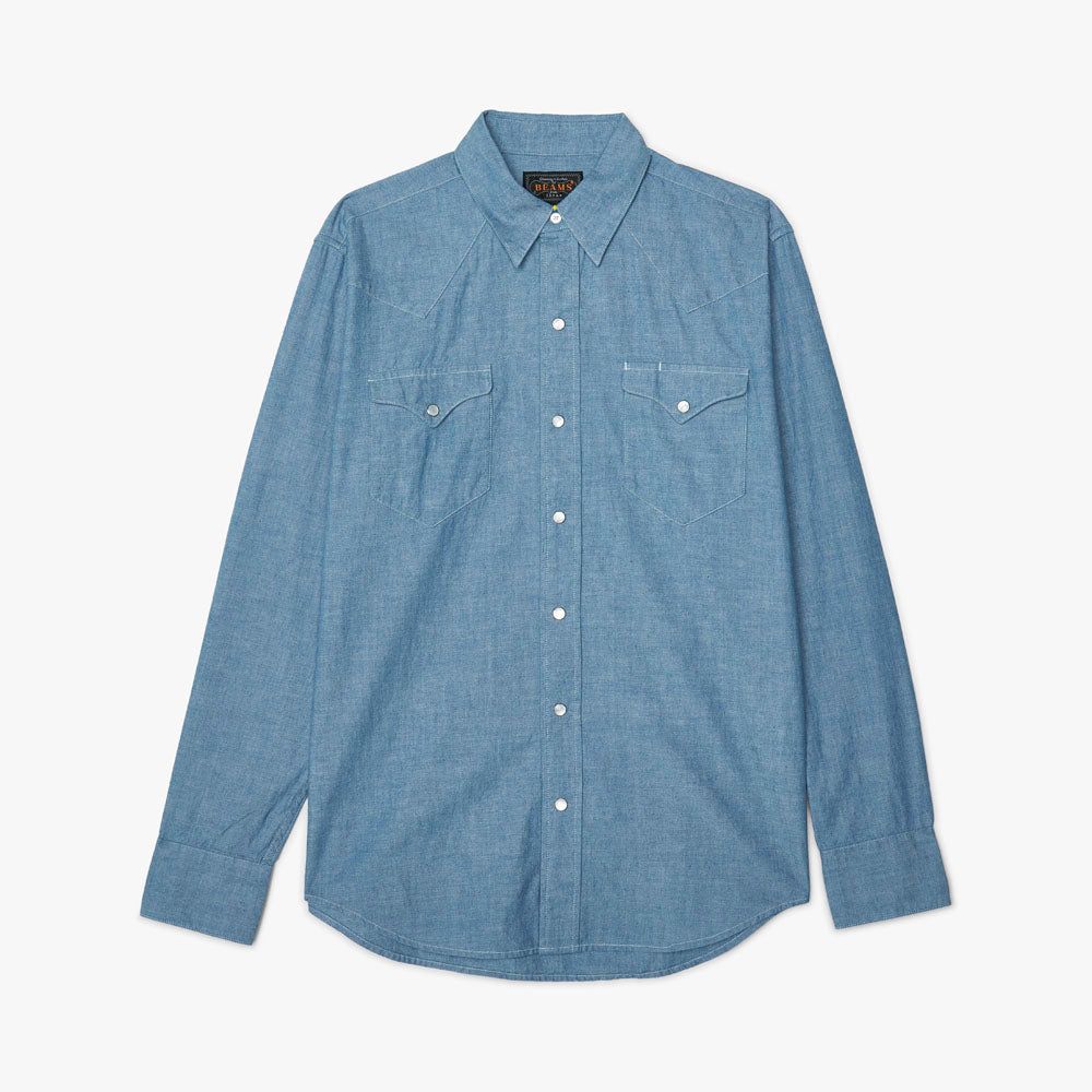 Beams Plus Western Chambray / Sax sold by Livestock product image thumbnail 4