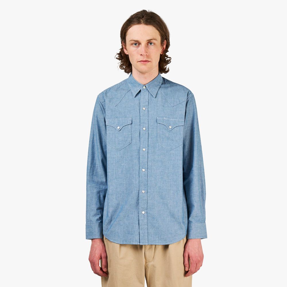 Beams Plus Western Chambray / Sax sold by Livestock
