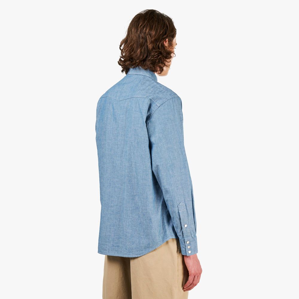Beams Plus Western Chambray / Sax sold by Livestock product image thumbnail 3