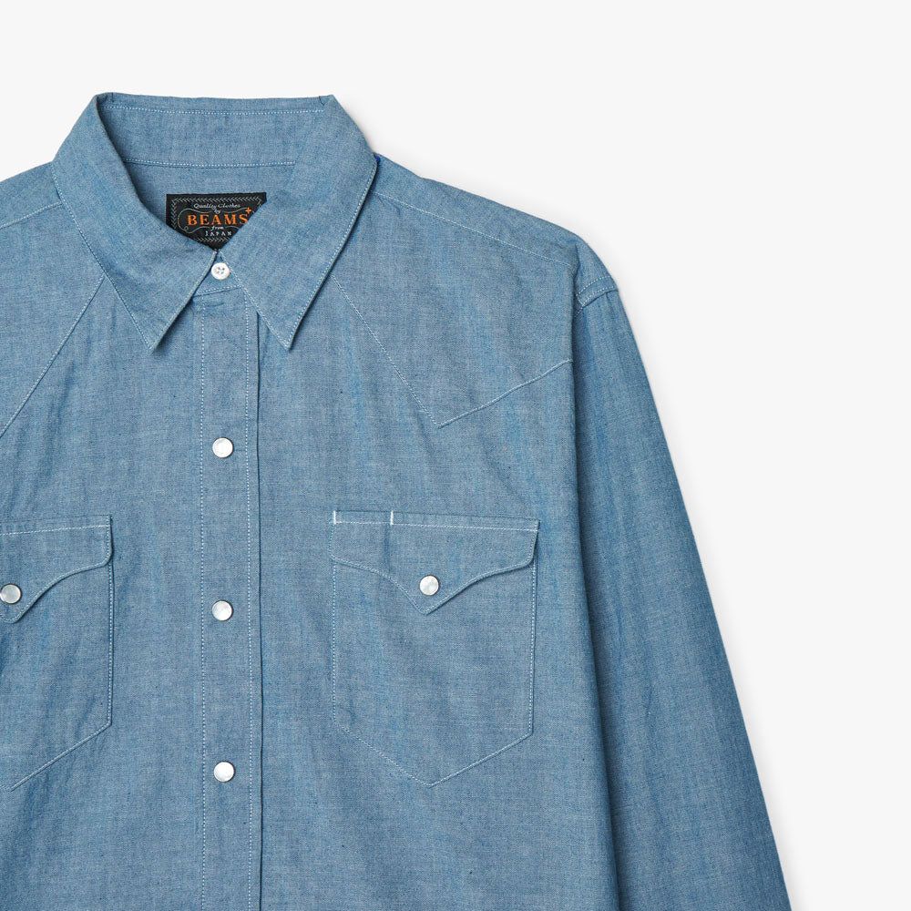 Beams Plus Western Chambray / Sax sold by Livestock product image thumbnail 6