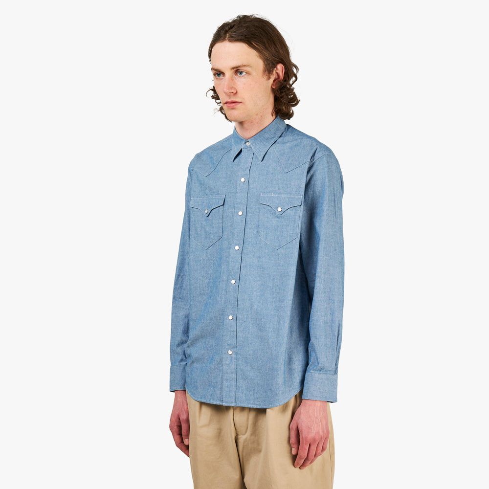 Beams Plus Western Chambray / Sax sold by Livestock product image thumbnail 2
