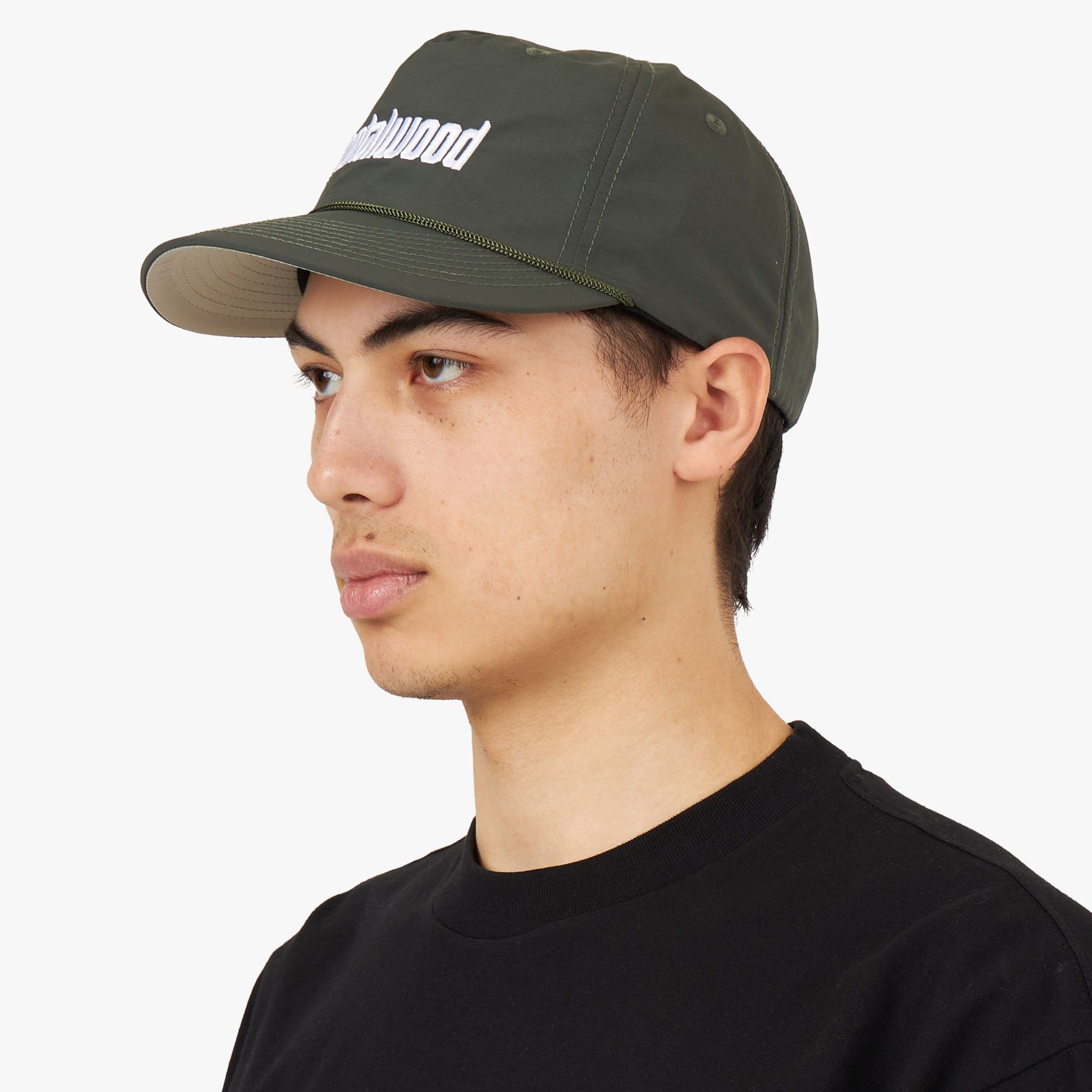 Metalwood Metal Logo 5-Panel Rope Hat / Moss sold by Livestock product image thumbnail 2
