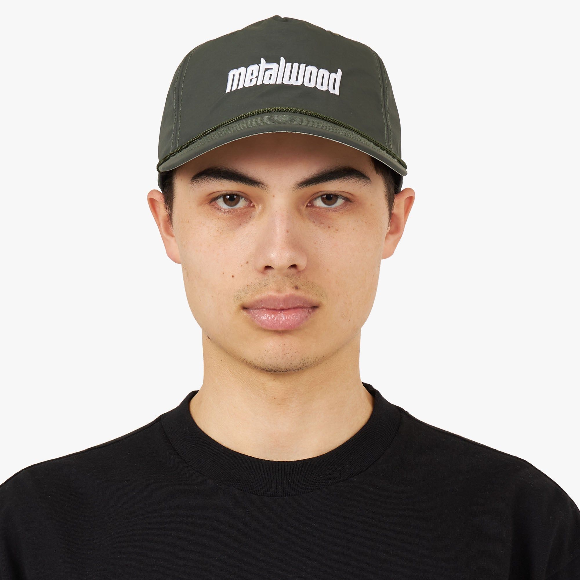 Metalwood Metal Logo 5-Panel Rope Hat / Moss sold by Livestock product image thumbnail 3